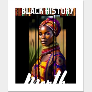 Black history month cute graphic design artwork Posters and Art